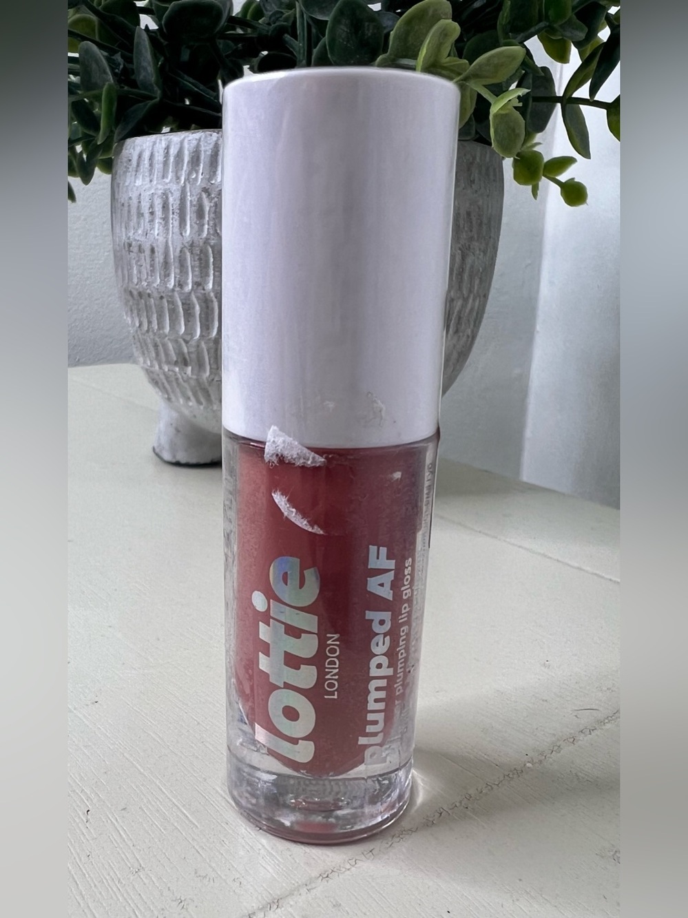 Brand New-Lottie London Plumped AF Lip Gloss in In the Nude